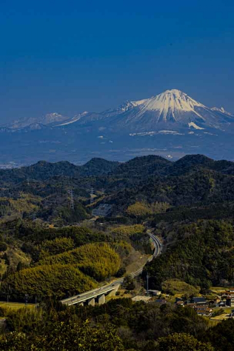 瑞光山清水寺　展望台より　大山